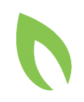 Single green leaf icon