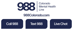 988 Colorado Mental Health Line banner