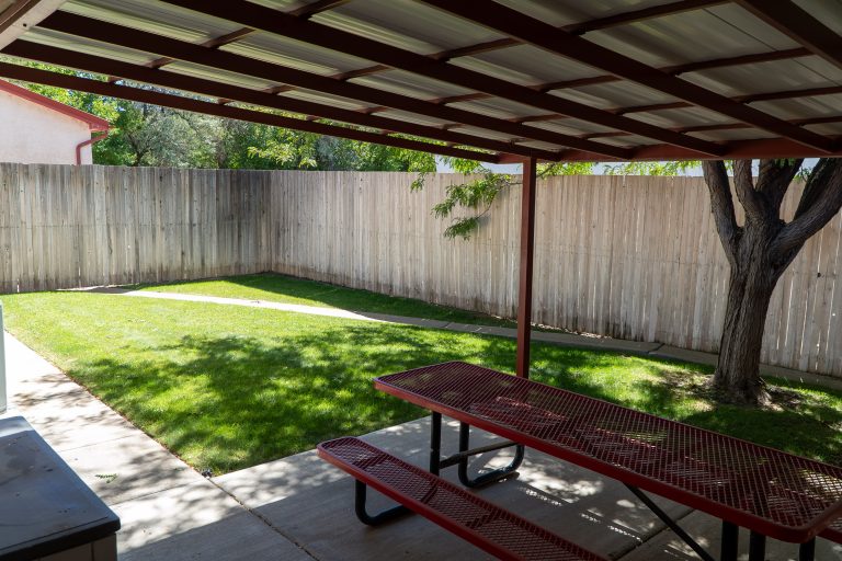 Crisis back covered patio